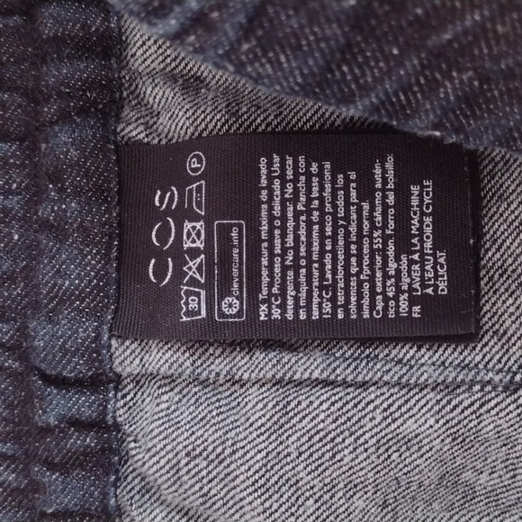 COS High Waist Denim Straight Leg Pants Fits Size 4 - Picture 7 of 13